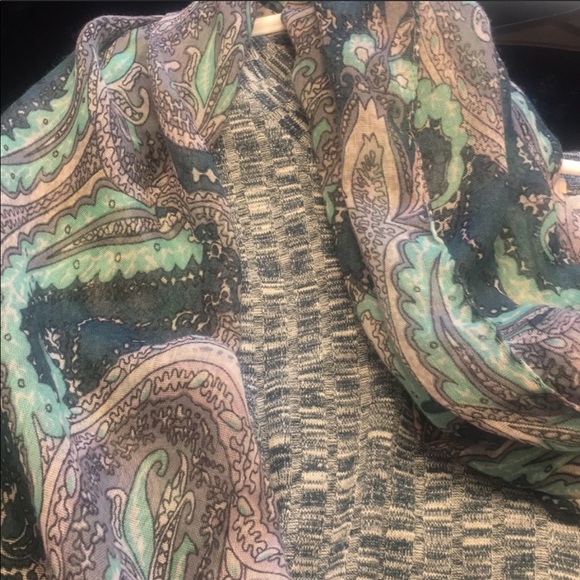 Skies are Blue teal green Lace up Knit Sweater Dress -Size Large - Picture 9 of 9